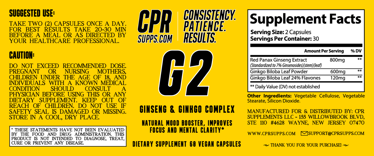 G2 (Ginseng + Ginkgo)